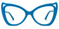 Bahadur - Cat Eye Blue Eyeglasses | Vooglam Angle View