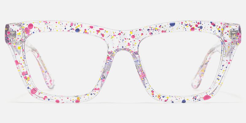 Drip - Rectangle Transparent Eyeglasses | Vooglam