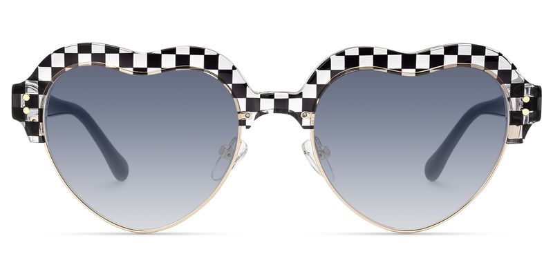 Hannah - Heart Pattern Sunglasses