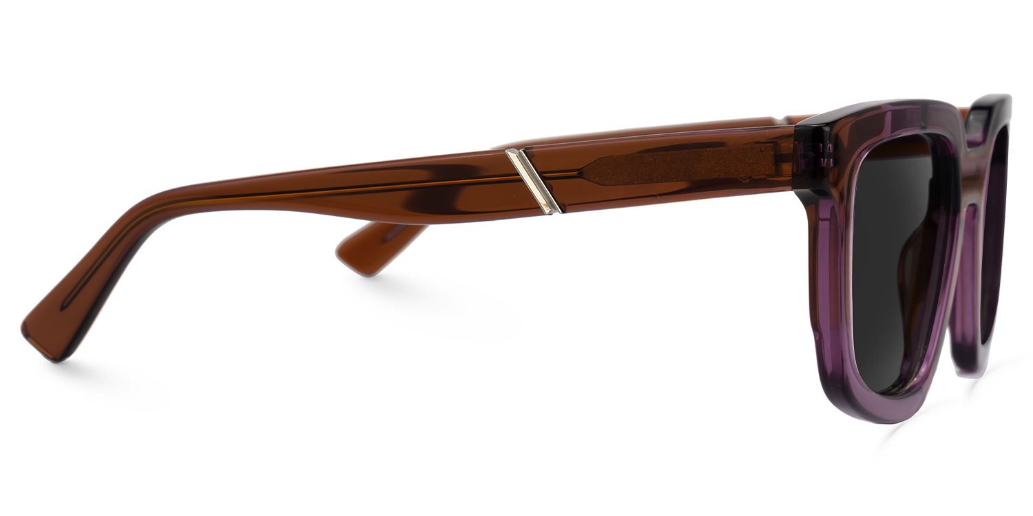Davu - Geometric Purple Sunglasses product detail 4