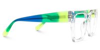 Ekanta - Square Crystal Eyeglasses | Vooglam