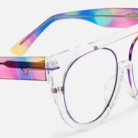 Patrice - Aviator Transparent Eyeglasses | Vooglam Design Details