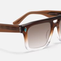 Bastion - Two Tone Double Bridge Glasses | Vooglam Design Details