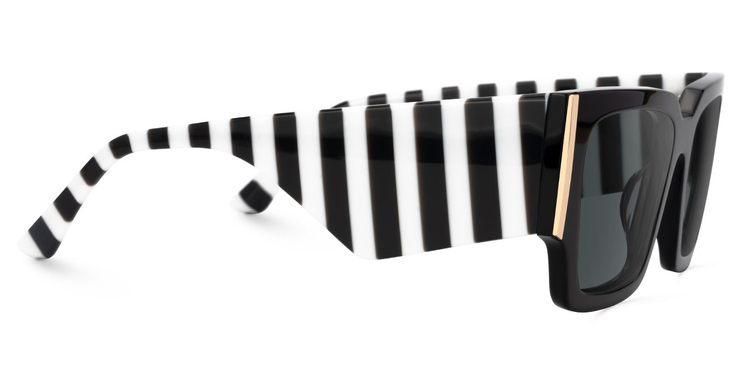 Fantasia - Rectangle Black Sunglasses product detail 4