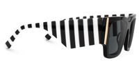 Fantasia - Rectangle Black Sunglasses | Vooglam 