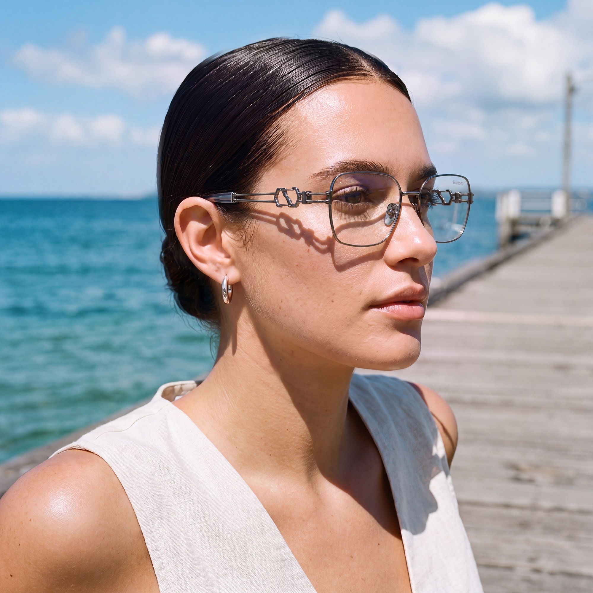 Vooglam Street Style in Real Life: The Architect - Silver Carabiner Glasses by Vooglam