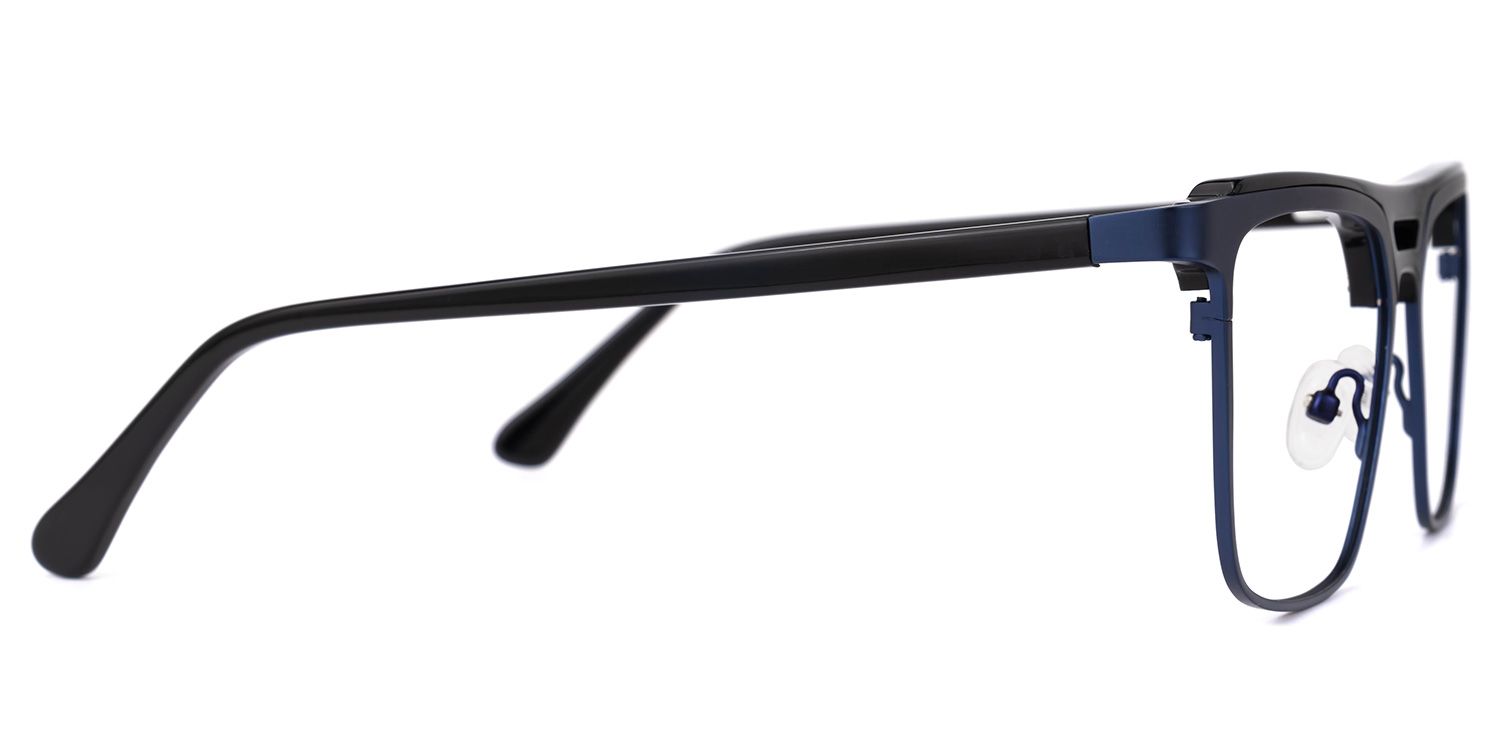 Dempster - Rectangle Blue Eyeglasses | Vooglam 4