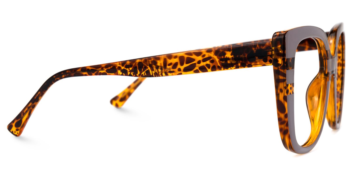 Sargent - Vintage Mauve Square Eyeglasses by Vooglam - Product View 4