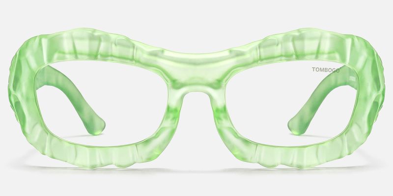 The Geologist - Geometric Green Eyeglasses