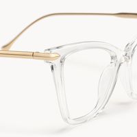 Hilary Clear Butterfly Prescription Glasses | Vooglam Design Details