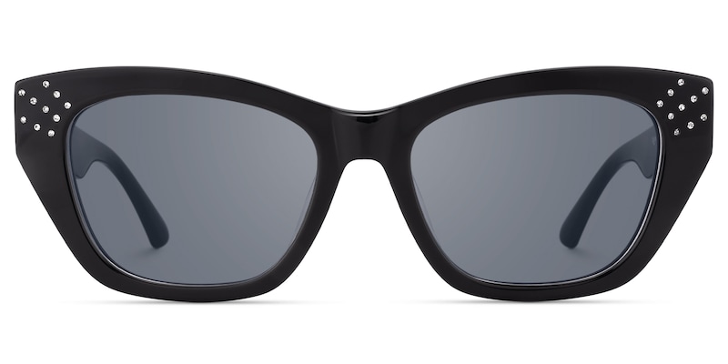 Starlina - Rectangle Black Sunglasses