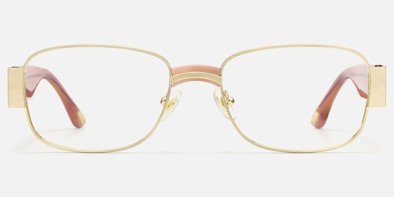 Nyame - Rectangle Gold Eyeglasses