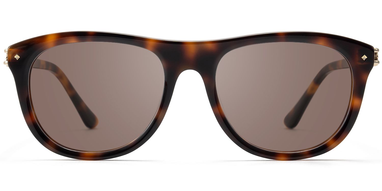 O'Keeffe - Vintage Aviator Tortoise Sunglasses | Vooglam Product Details 1