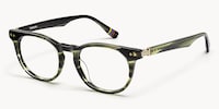 Vintel - Rectangle Green Eyeglasses - 3