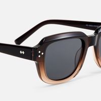 Hale - Rectangle Brown Sunglasses | Vooglam Design Details
