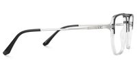 Elyes - Aviator Black/Crystal Eyeglasses | Vooglam