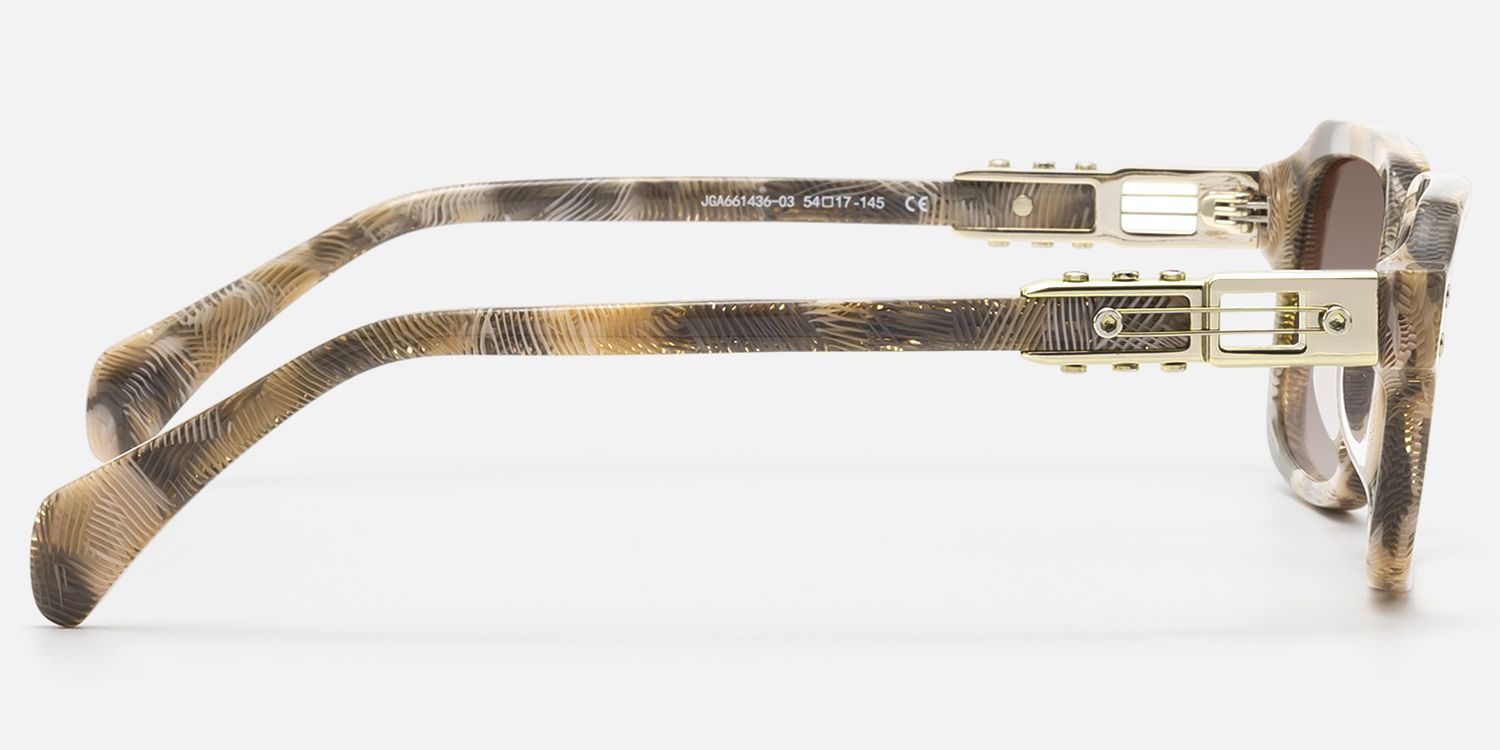 Anacortes - Gradient Brown Pattern Guitar Shades | Vooglam Side View