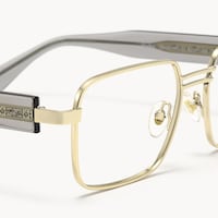 Ubuntu - Rectangle Gold Eyeglasses - 5