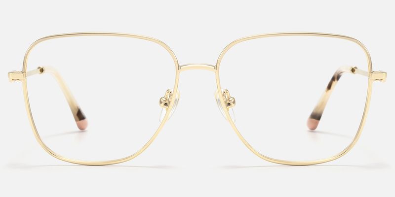 Karma - Square Gold Eyeglasses