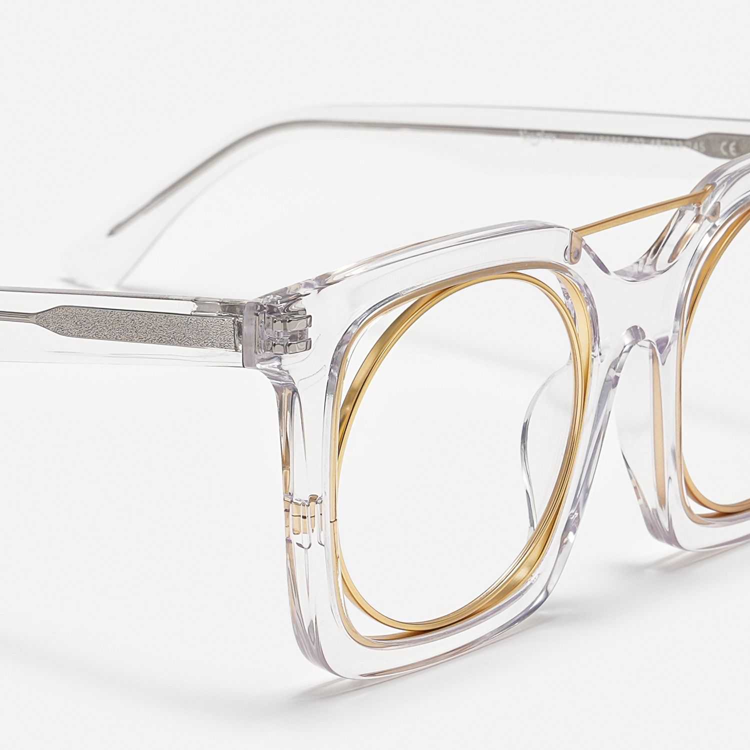 Gafnit - Aviator Crystal Eyeglasses | Vooglam Design Details