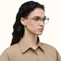 The Architect - Rectangle Black Eyeglasses | Vooglam On Model 3