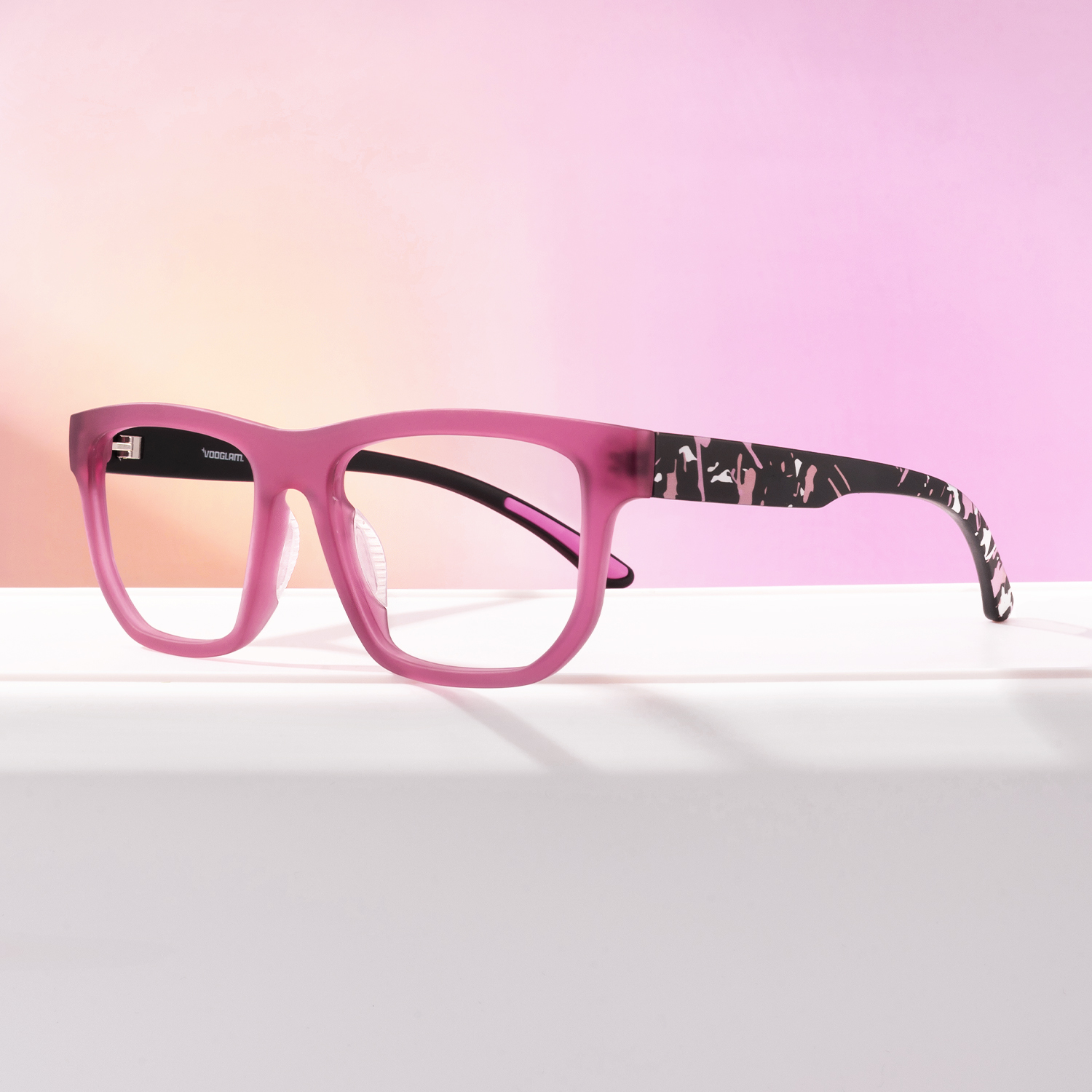 Nocturnal - Geometric Purple Eyeglasses - 1