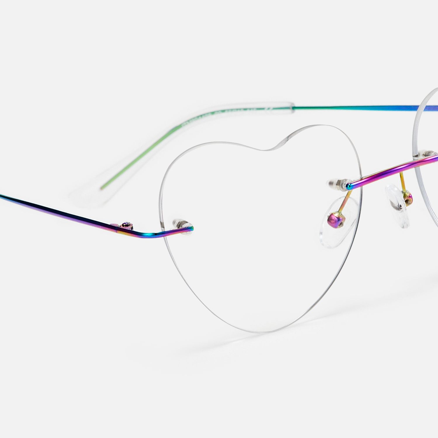 Lahoma - Heart Multicolor Eyeglasses | Vooglam Design Details