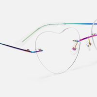 Lahoma - Heart Multicolor Eyeglasses | Vooglam Design Details