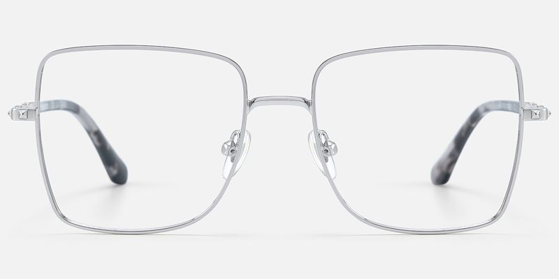 Devereux - Square Silver Eyeglasses