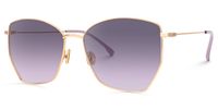 Keahi  - Geometric Purple Sunglasses | Vooglam Front View