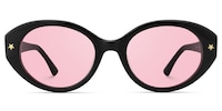 Starlust - Oval Black Sunglasses - 1