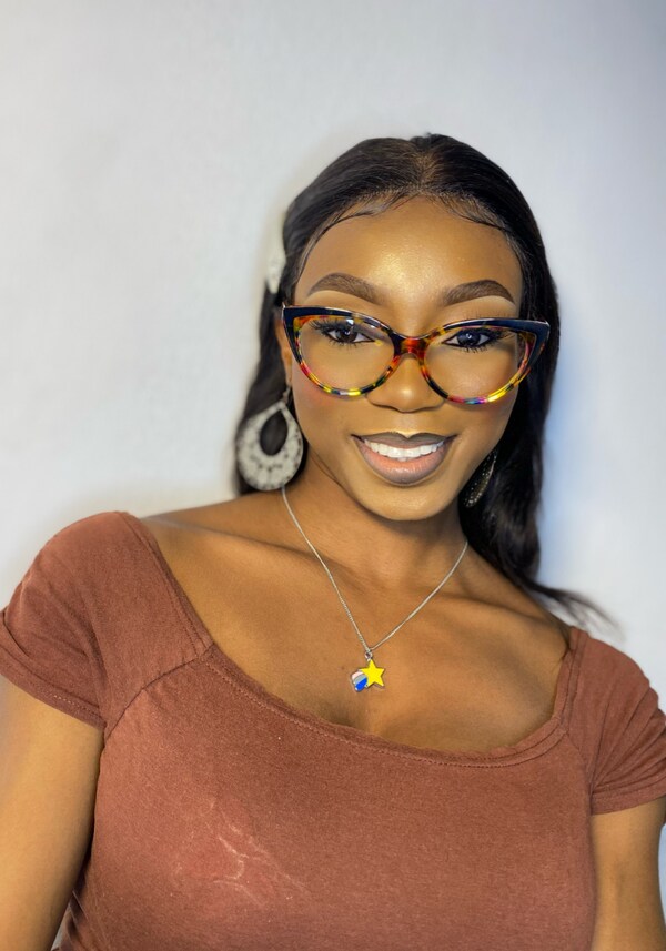 Langley Cat Eye Multicolor Eyeglasses Vooglam