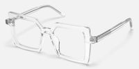 Eilis - Square Crystal Acetate Eyeglasses | Vooglam Front View