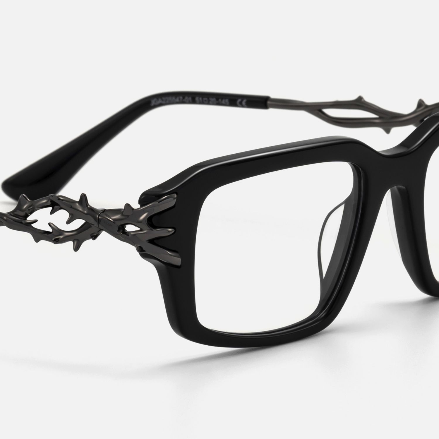 Vorpal - Rectangle Black Eyeglasses product detail 4