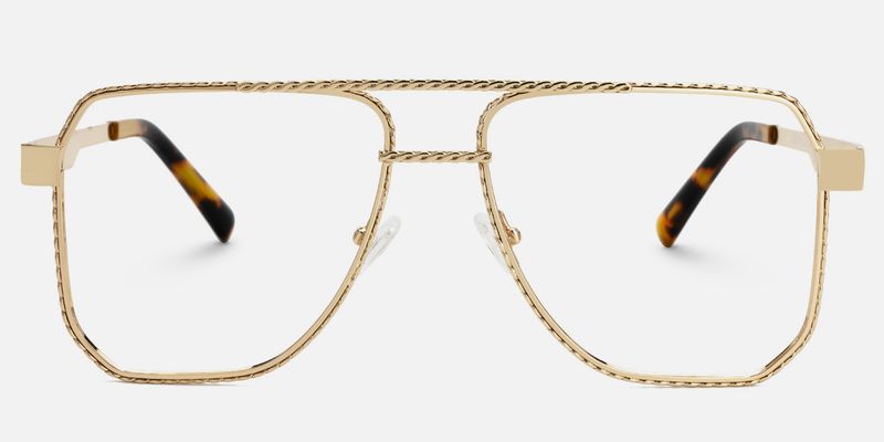 Fidelina - Aviator Gold Eyeglasses