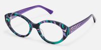 Starlust - Oval Two-tone Eyeglasses | Vooglam Front View