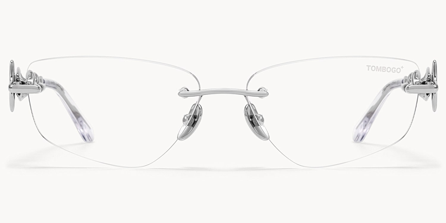 The Decoder - Geometric Silver Eyeglasses - 1