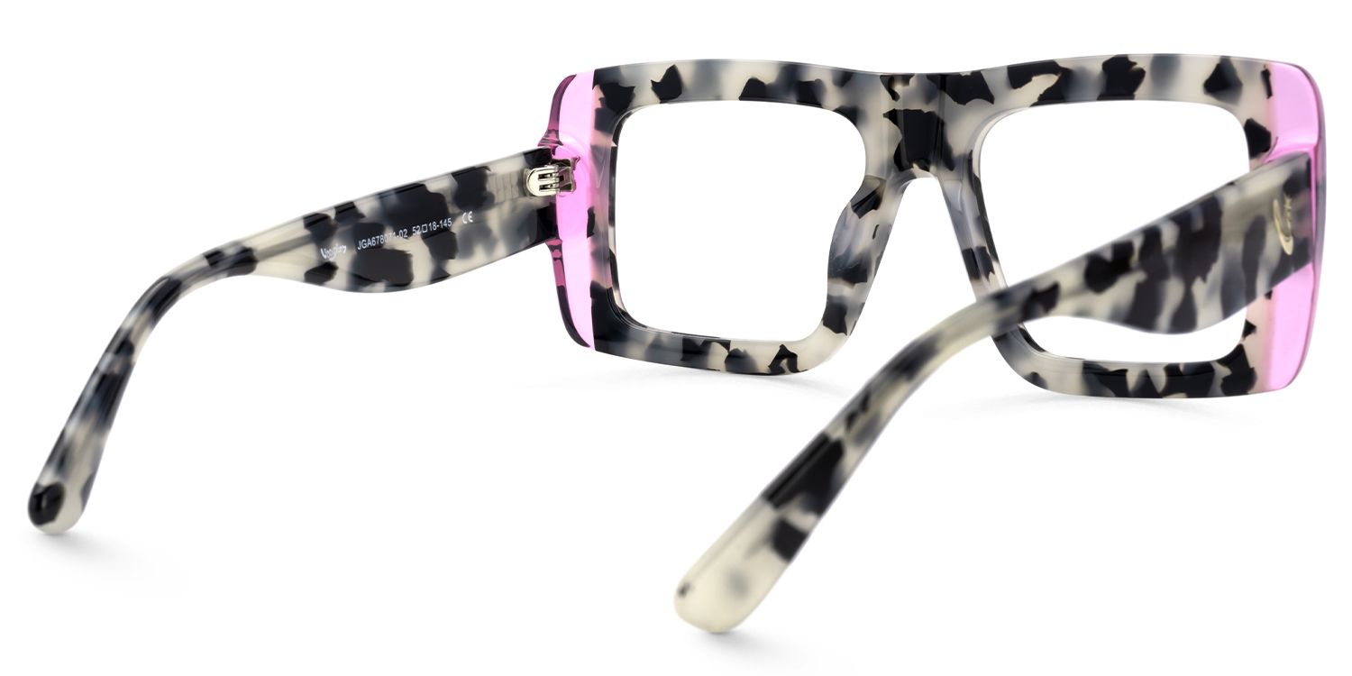 Ameya - Square Tortoise Eyeglasses | Vooglam Side View