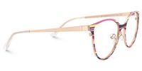 Maina - Round Pink Eyeglasses | Vooglam
