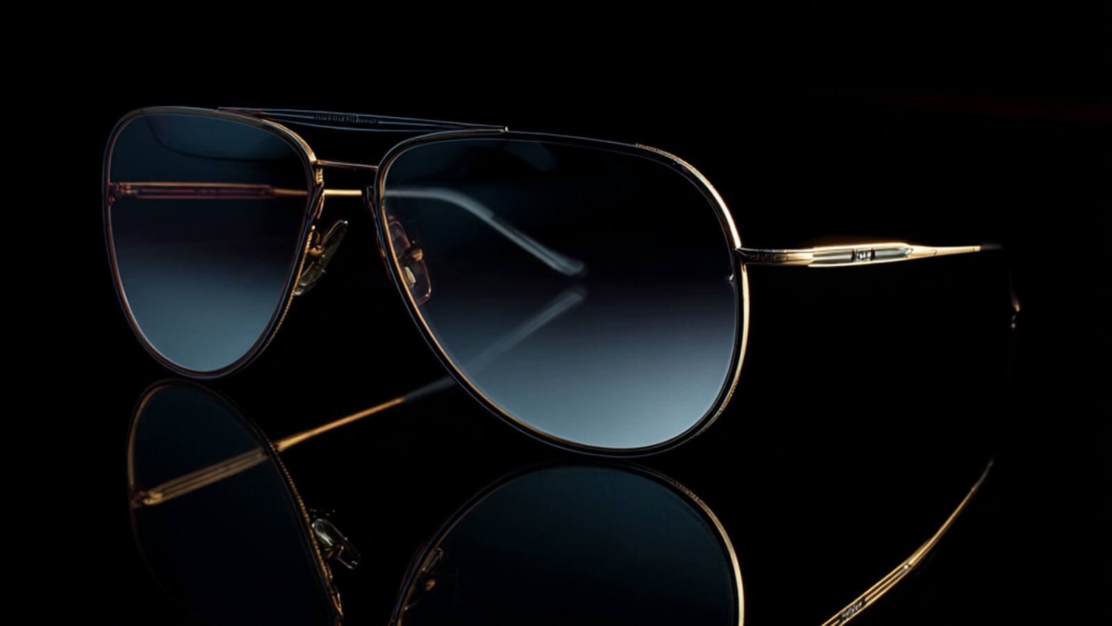 light gray tinted lenses silver metal aviator sunglasses