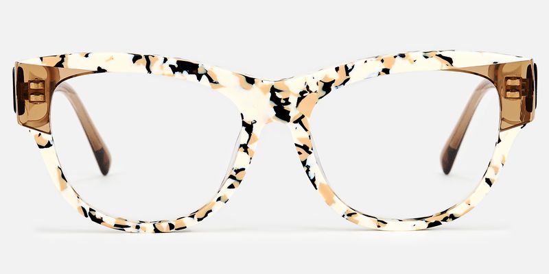 Fusion - Cat Eye White Eyeglasses