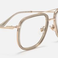 Breeze - Aviator Silver Eyeglasses | Vooglam Design Details