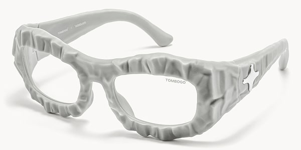 The Geologist - Geometric Gray Eyeglasses