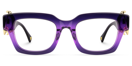 Pastora - Classic Retro Purple Cat Eye Glasses | Vooglam display picture 1