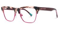Polka - Square Tortoise Eyeglasses | Vooglam Front View