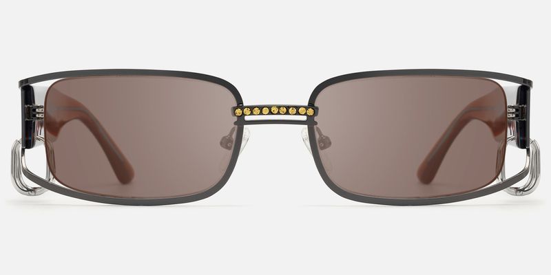 Riff - Rectangle Grey Sunglasses