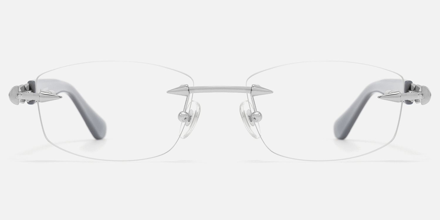 Fracture - Rectangle Gray Eyeglasses product image