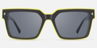 Havok - Rectangle Gray Sunglasses | Vooglam Angle View
