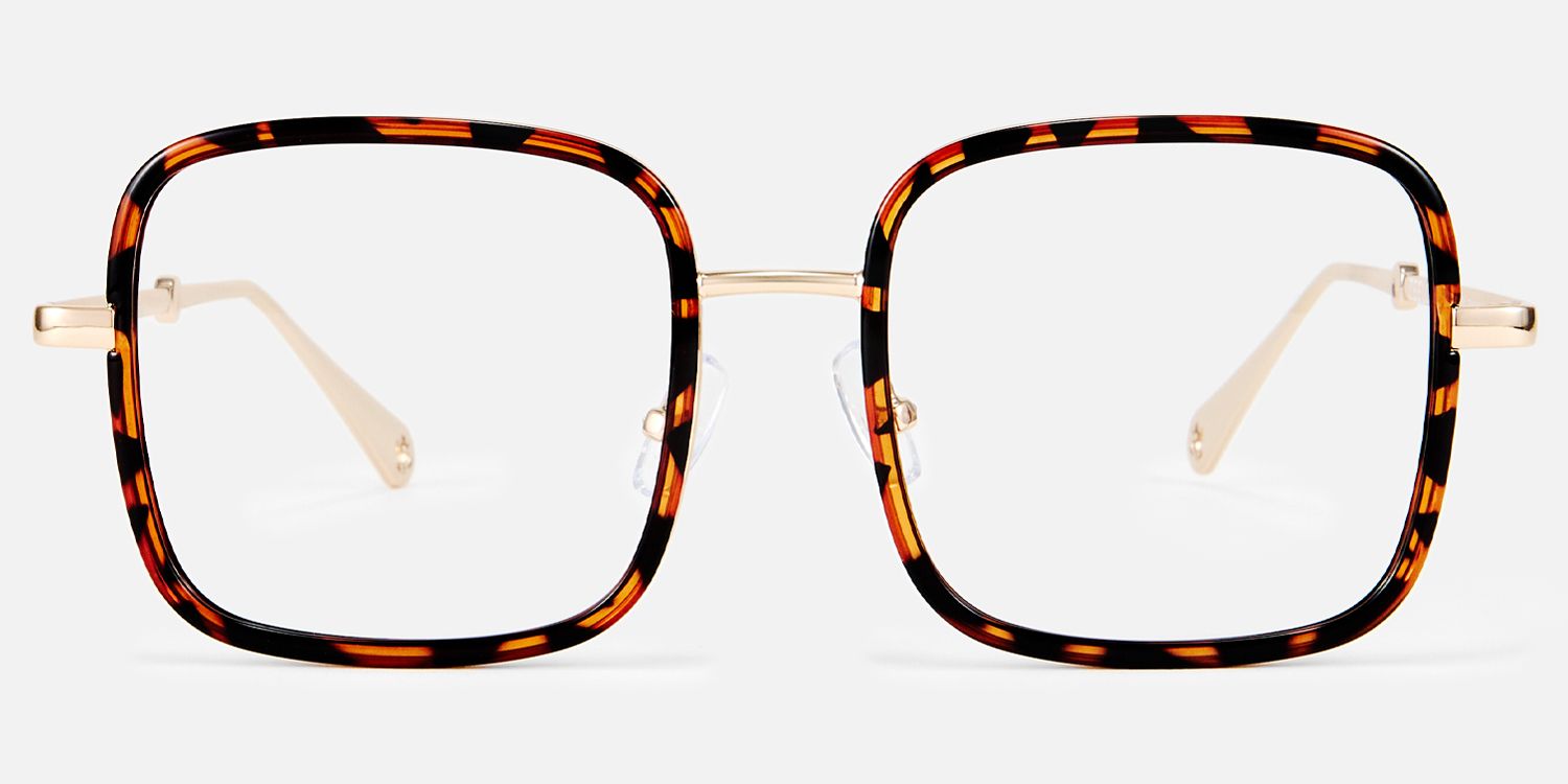 Jace - Funky Bohemian Patterned Square Glasses | Vooglam