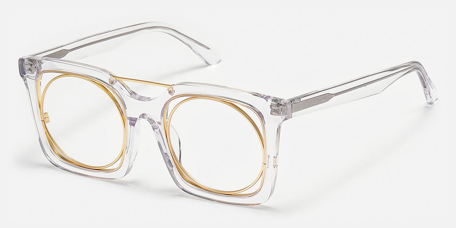 Gafnit - Aviator Crystal Eyeglasses | Vooglam Front View